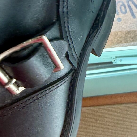 Frye Veronica Slouch riding boot W 8.5 Black leather knee high perfect condition - Picture 4 of 11